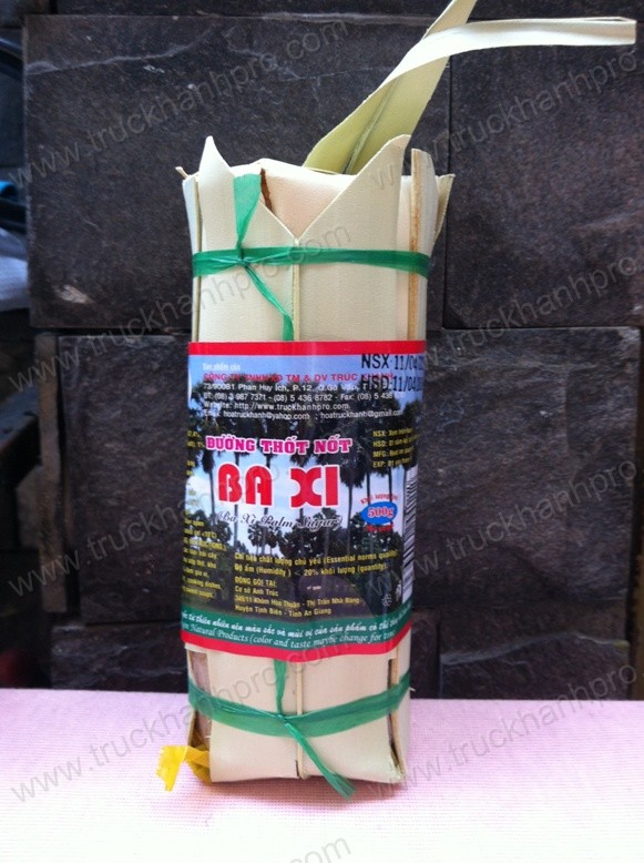 Ba Xi Palmyra Sugar 500g (Wrapped in palmyra leaves)