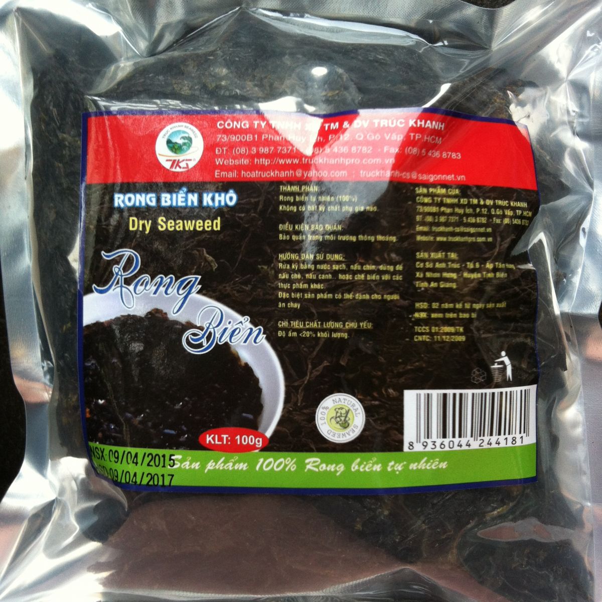 Dried Seaweed Bag 100g